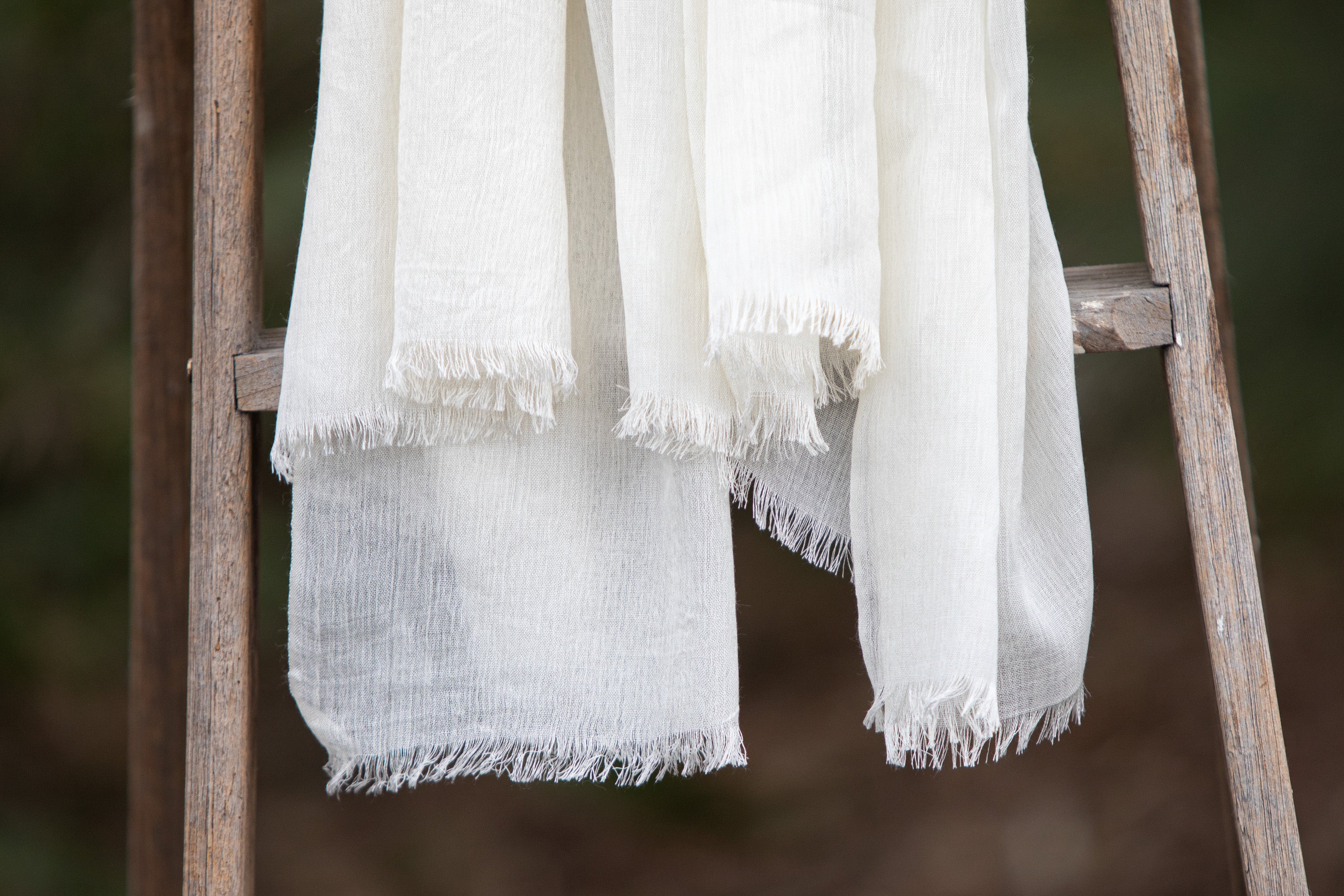 50% Wool 50% Silk with eyelash fringe